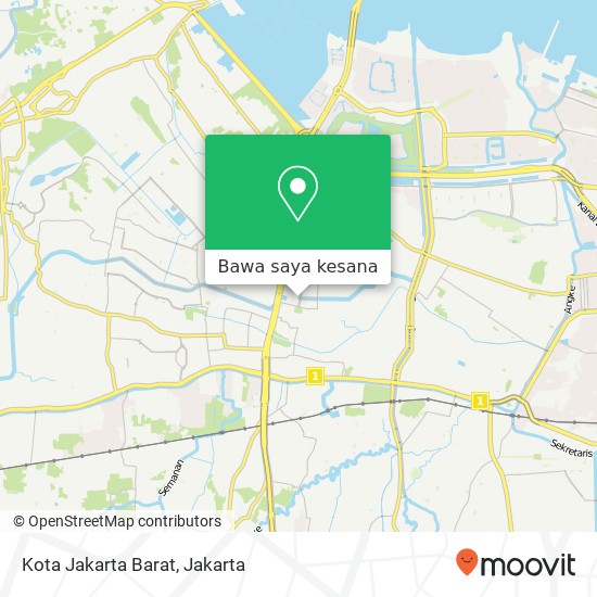 Peta Kota Jakarta Barat