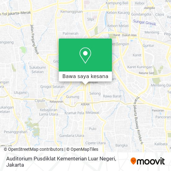 Peta Auditorium Pusdiklat Kementerian Luar Negeri