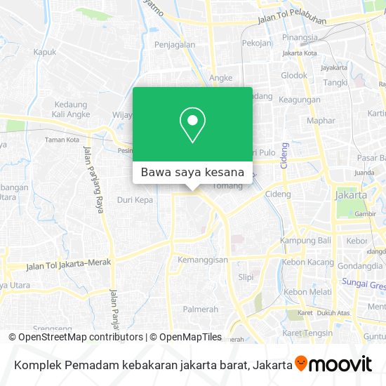 Peta Komplek Pemadam kebakaran jakarta barat