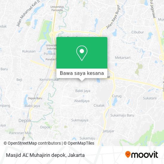 Peta Masjid AL' Muhajirin depok