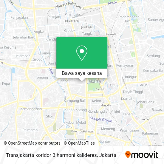 Peta Transjakarta koridor 3 harmoni kalideres