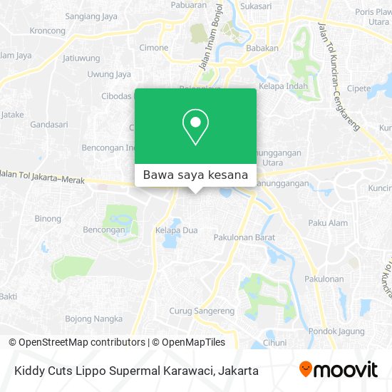 Peta Kiddy Cuts Lippo Supermal Karawaci