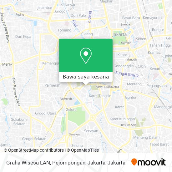 Peta Graha Wisesa LAN, Pejompongan, Jakarta