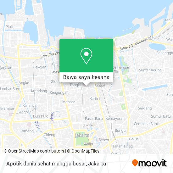Peta Apotik dunia sehat mangga besar