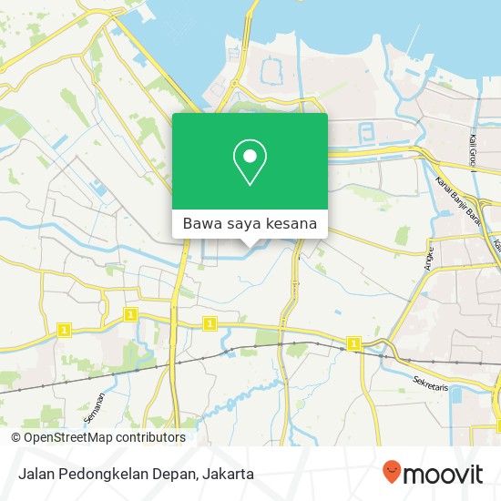 Peta Jalan Pedongkelan Depan