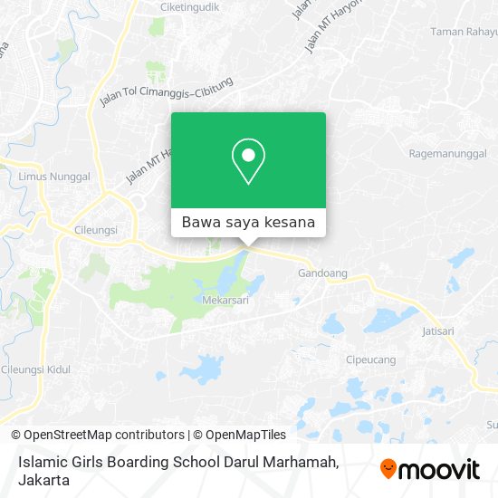 Peta Islamic Girls Boarding School Darul Marhamah