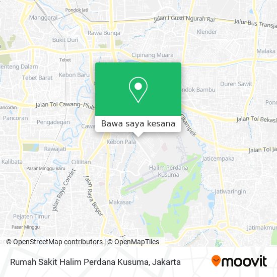 Peta Rumah Sakit Halim Perdana Kusuma