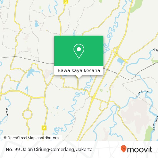 Peta No. 99 Jalan Ciriung-Cemerlang