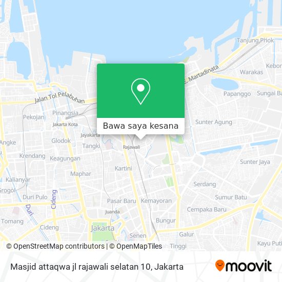 Peta Masjid attaqwa jl rajawali selatan 10