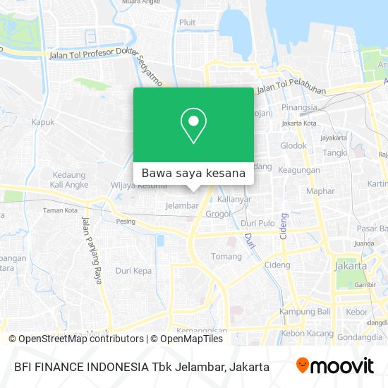 Peta BFI FINANCE INDONESIA Tbk Jelambar