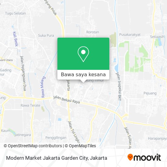 Peta Modern Market Jakarta Garden City