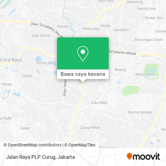 Peta Jalan Raya PLP Curug