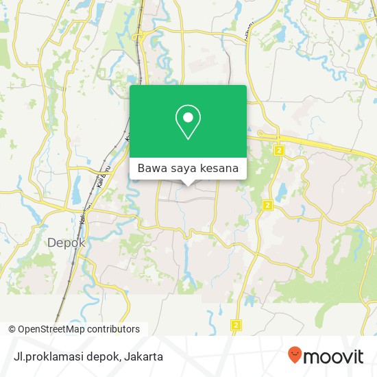 Peta Jl.proklamasi depok