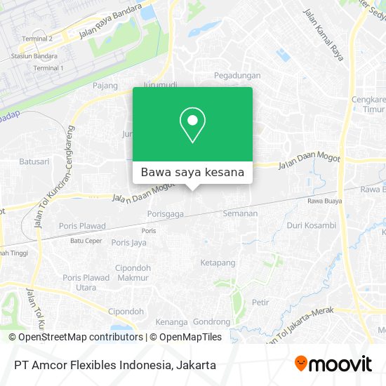 Peta PT Amcor Flexibles Indonesia