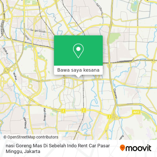 Peta nasi Goreng Mas Di Sebelah Indo Rent Car Pasar Minggu