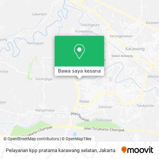 Peta Pelayanan kpp pratama karawang selatan