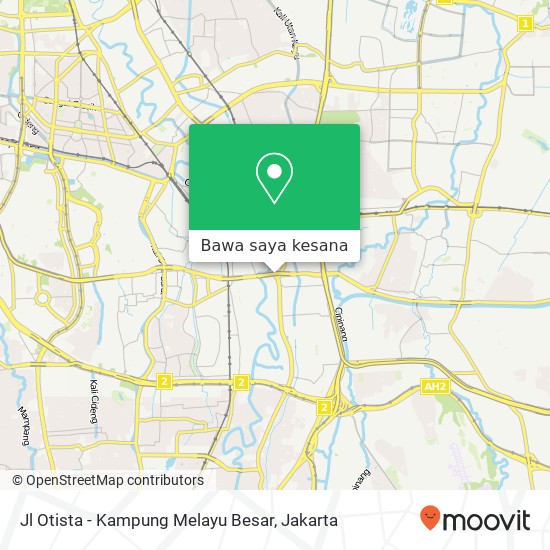 Peta Jl Otista - Kampung Melayu Besar