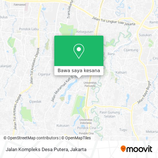 Peta Jalan Kompleks Desa Putera