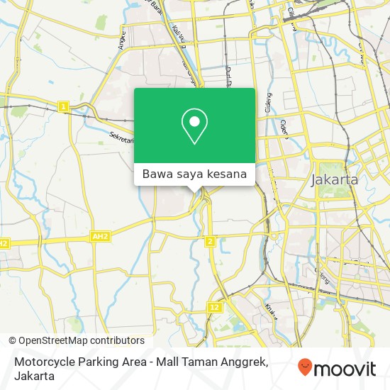 Peta Motorcycle Parking Area - Mall Taman Anggrek