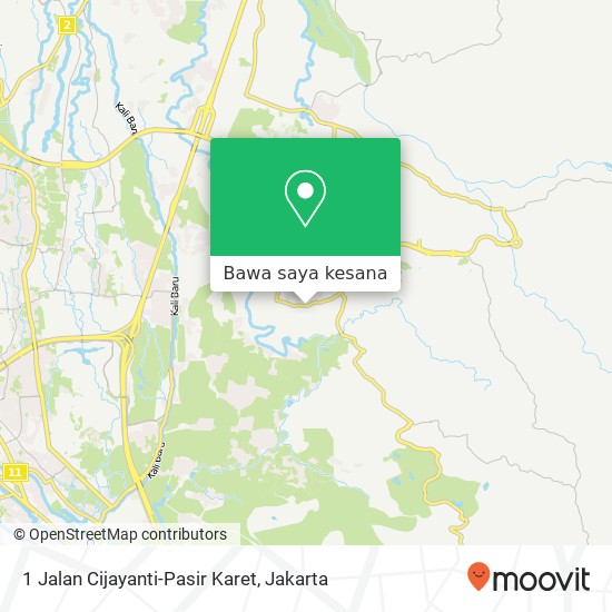 Peta 1 Jalan Cijayanti-Pasir Karet