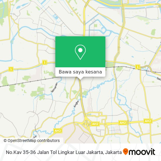 Peta No.Kav 35-36 Jalan Tol Lingkar Luar Jakarta