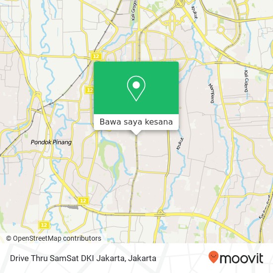 Peta Drive Thru SamSat DKI Jakarta