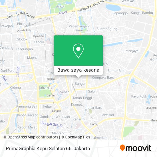 Peta PrimaGraphia Kepu Selatan 66