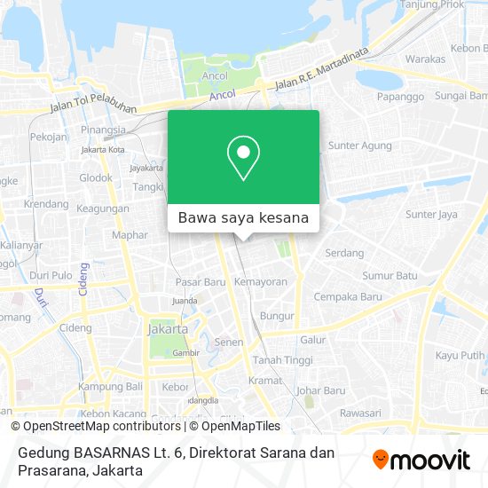 Peta Gedung BASARNAS Lt. 6, Direktorat Sarana dan Prasarana