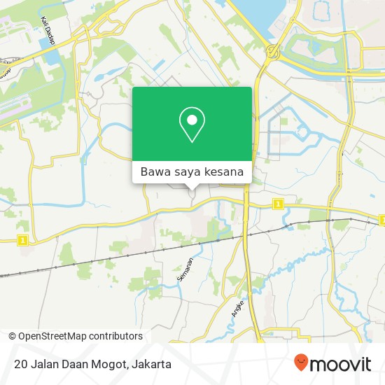 Peta 20 Jalan Daan Mogot