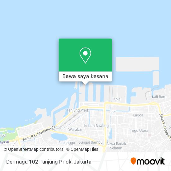 Peta Dermaga 102 Tanjung Priok