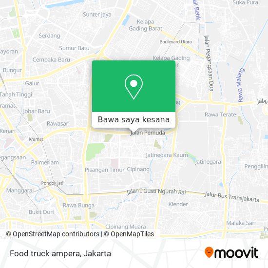 Peta Food truck ampera