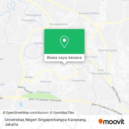 Peta Universitas Negeri Singaperbangsa Karawang