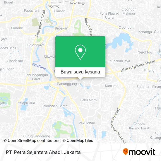 Peta PT. Petra Sejahtera Abadi