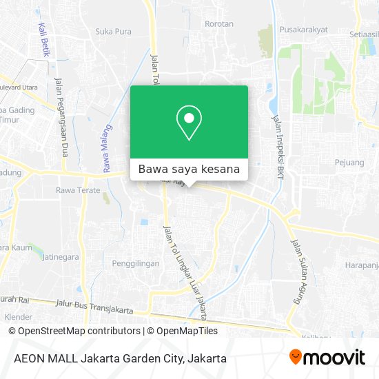 Peta AEON MALL Jakarta Garden City