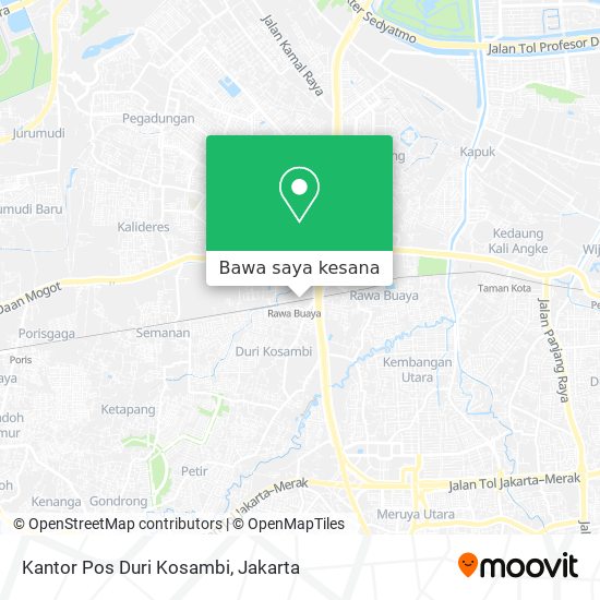 Peta Kantor Pos Duri Kosambi