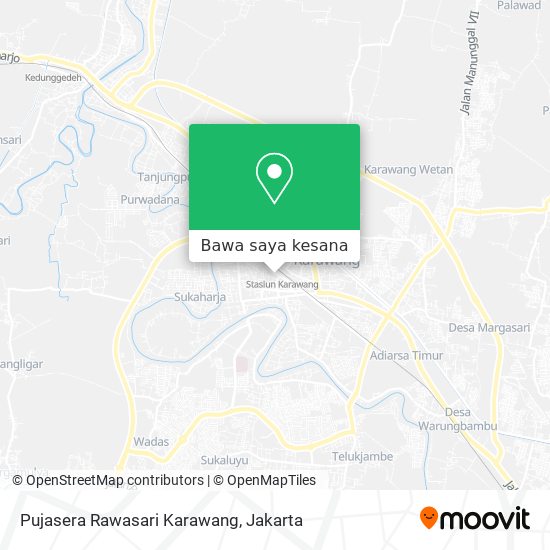 Peta Pujasera Rawasari Karawang