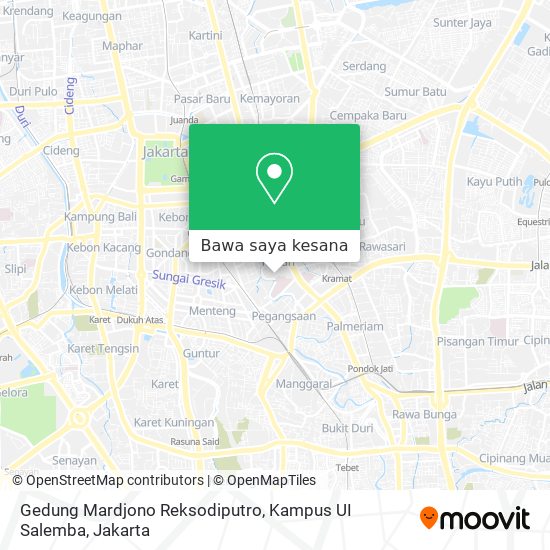 Peta Gedung Mardjono Reksodiputro, Kampus UI Salemba