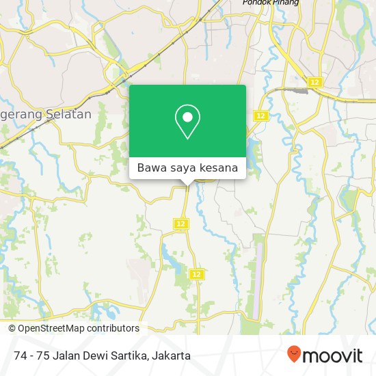 Peta 74 - 75 Jalan Dewi Sartika