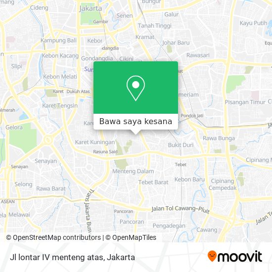 Peta Jl lontar IV menteng atas