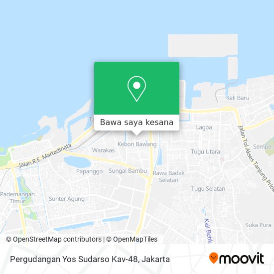 Peta Pergudangan Yos Sudarso Kav-48