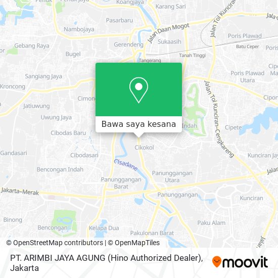 Peta PT. ARIMBI JAYA AGUNG (Hino Authorized Dealer)