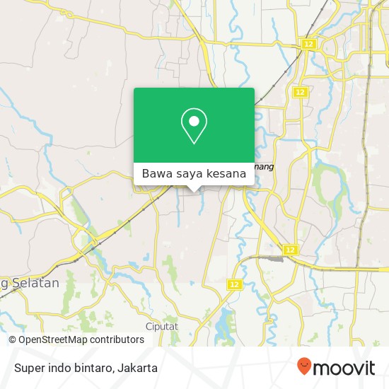 Peta Super indo bintaro