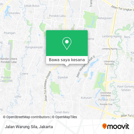 Peta Jalan Warung Sila