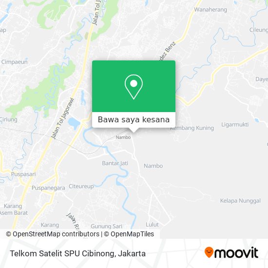 Peta Telkom Satelit SPU Cibinong