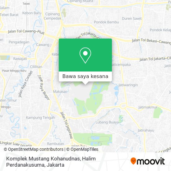 Peta Komplek Mustang Kohanudnas, Halim Perdanakusuma