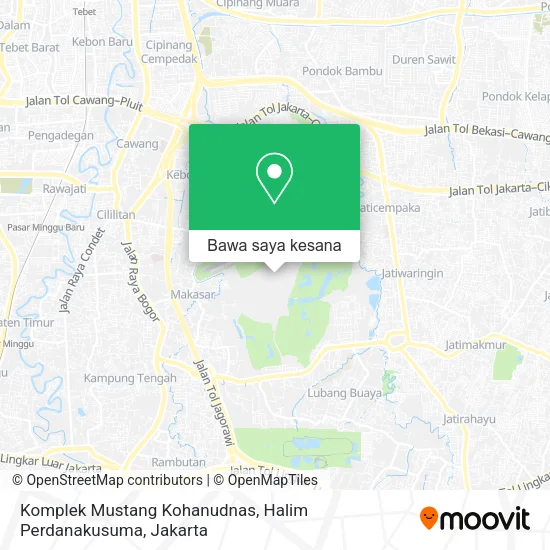 Peta Komplek Mustang Kohanudnas, Halim Perdanakusuma