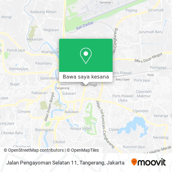 Peta Jalan Pengayoman Selatan 11, Tangerang