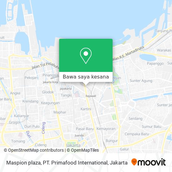 Peta Maspion plaza, PT. Primafood International