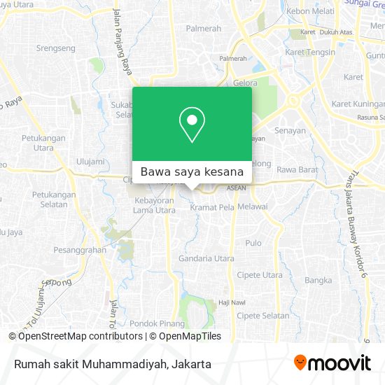 Peta Rumah sakit Muhammadiyah