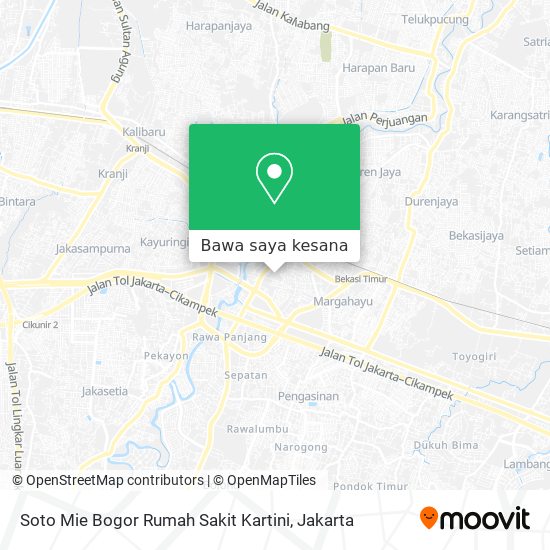 Peta Soto Mie Bogor Rumah Sakit Kartini